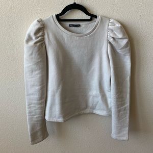 Zara Puff Sleeve Sweatshirt